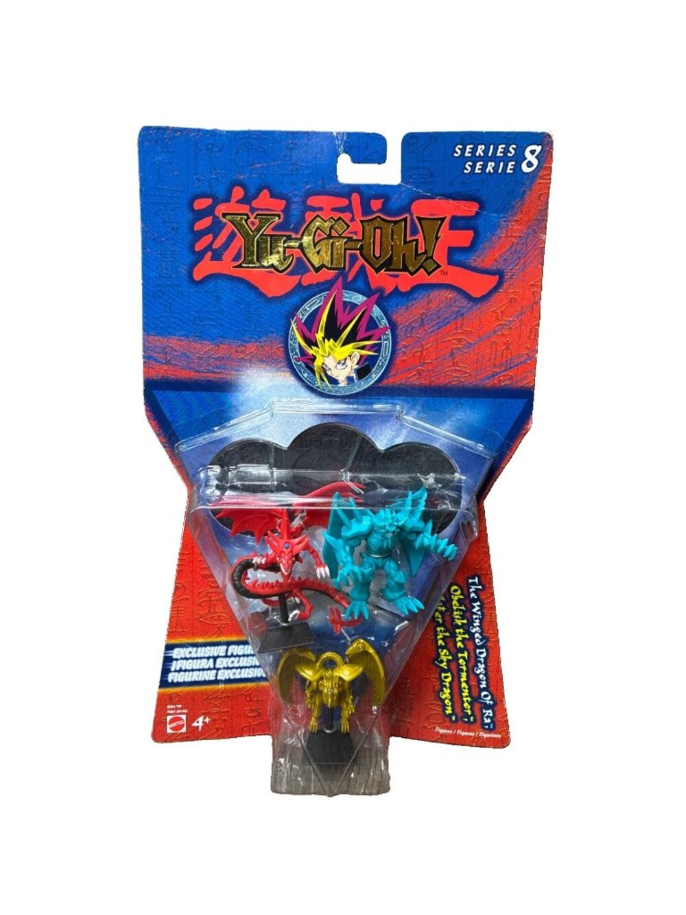 Yu-Gi-Oh! Series 8 3-Pack Slifer Obelisk Winged Dragon of Ra Mattel 2003